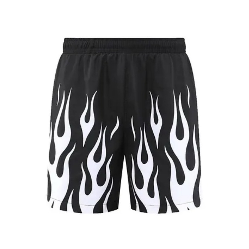 Hellraiser Shorts by Devy Mortals Flames Black Men’s Large